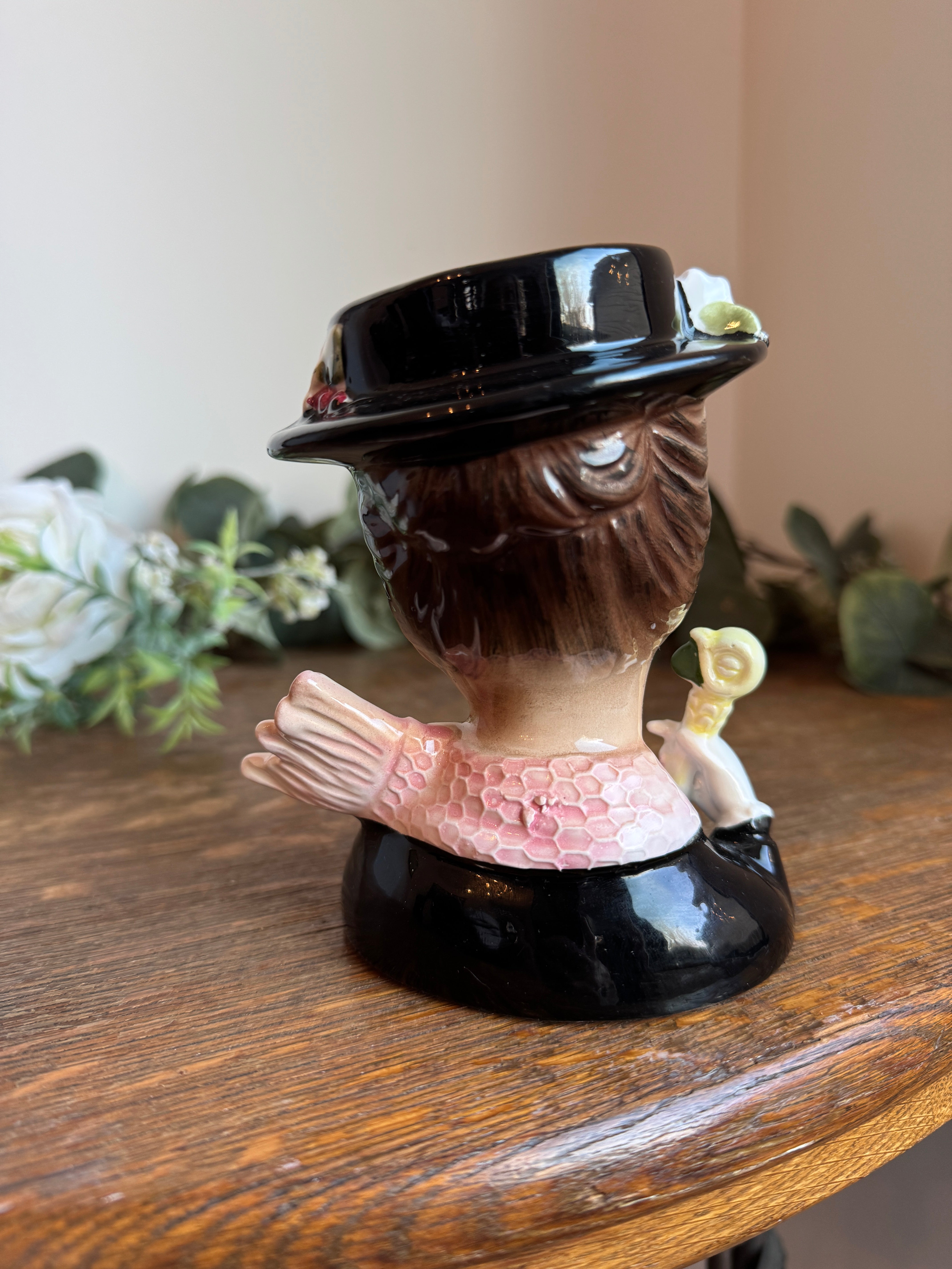 1964 Enesco Walt Disney 'Mary Poppins' Hand Painted Head Vase - Where On Earth Antiques and Vintage