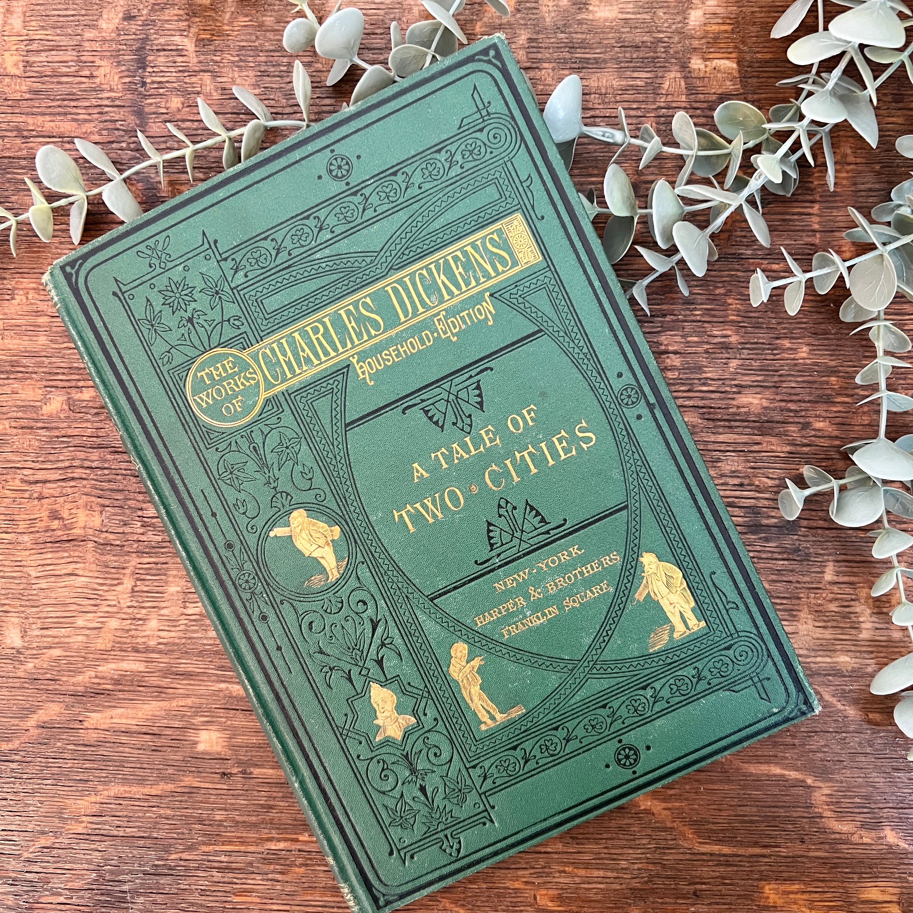 1875 Charles Dicken 'Tale of Two Cities' Household Edition