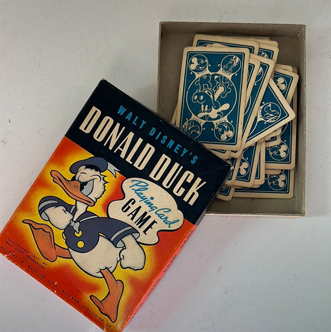 1941 Walt Disneys ‘Donald Duck’ Playing Card Game - Where On Earth Antiques and Vintage