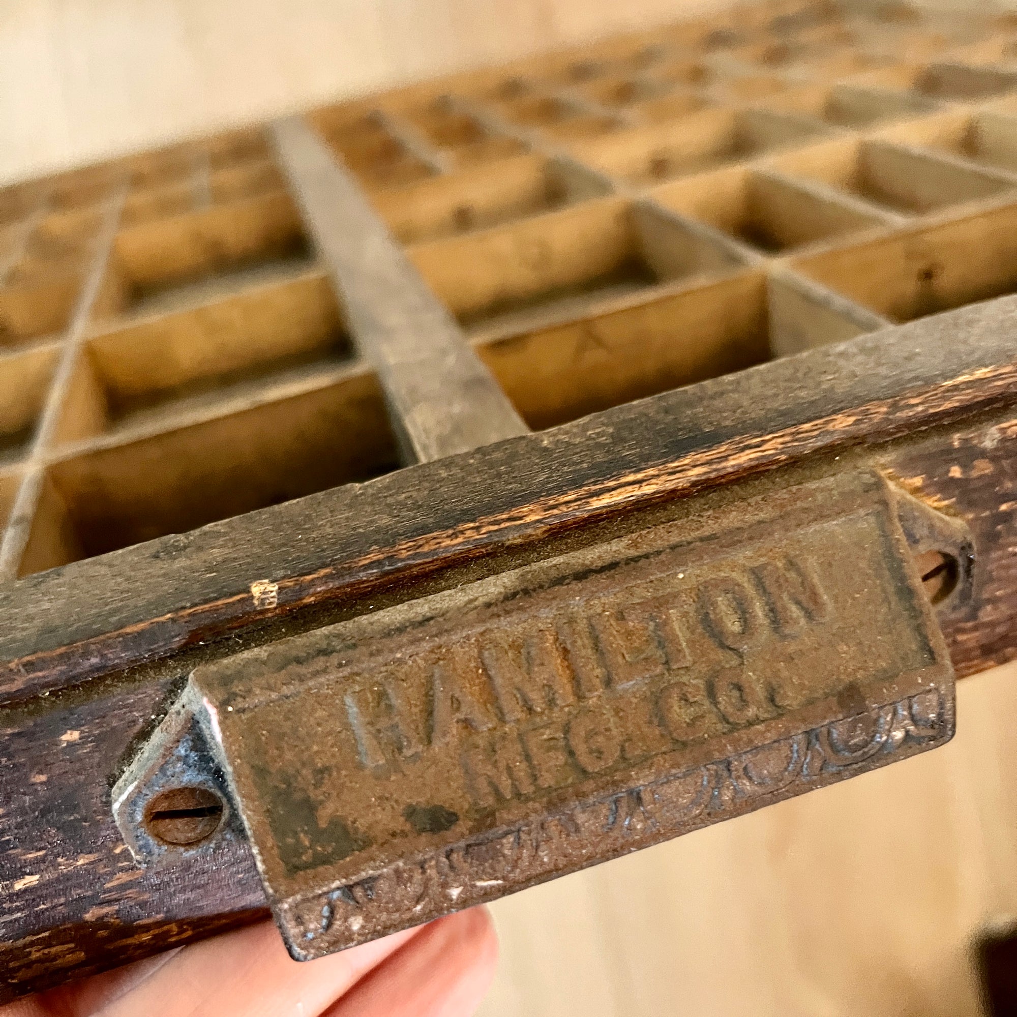 Printer's Drawer/Typesetters Tray - Where On Earth Antiques and Vintage