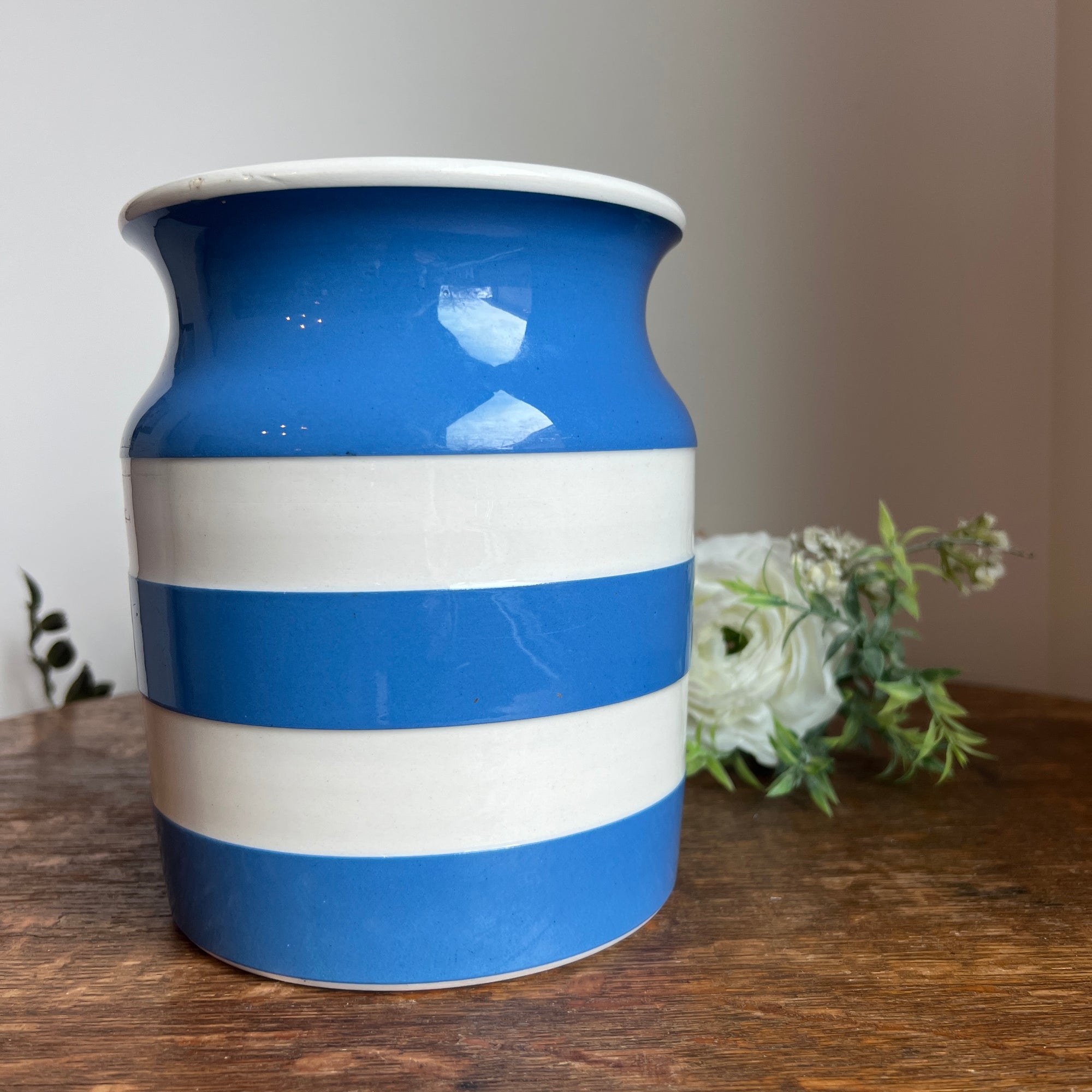 1930's-50's T.G. Green Cornishware SUGAR Canister