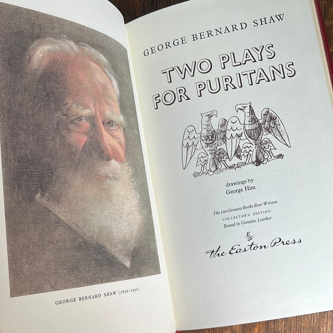 ‘Two Plays for Puritans’ 1979 Collector’s Edition Easton Press