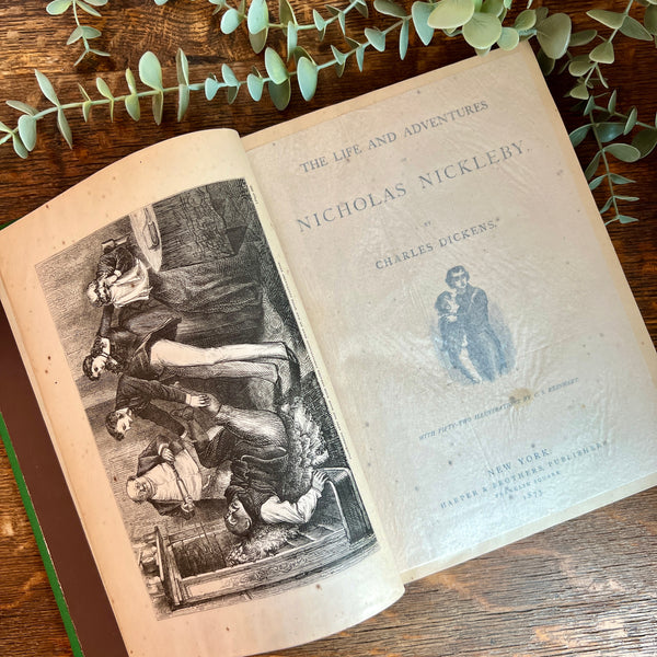 1873 Charles Dickens - 'Nicholas Nickleby' Household Edition