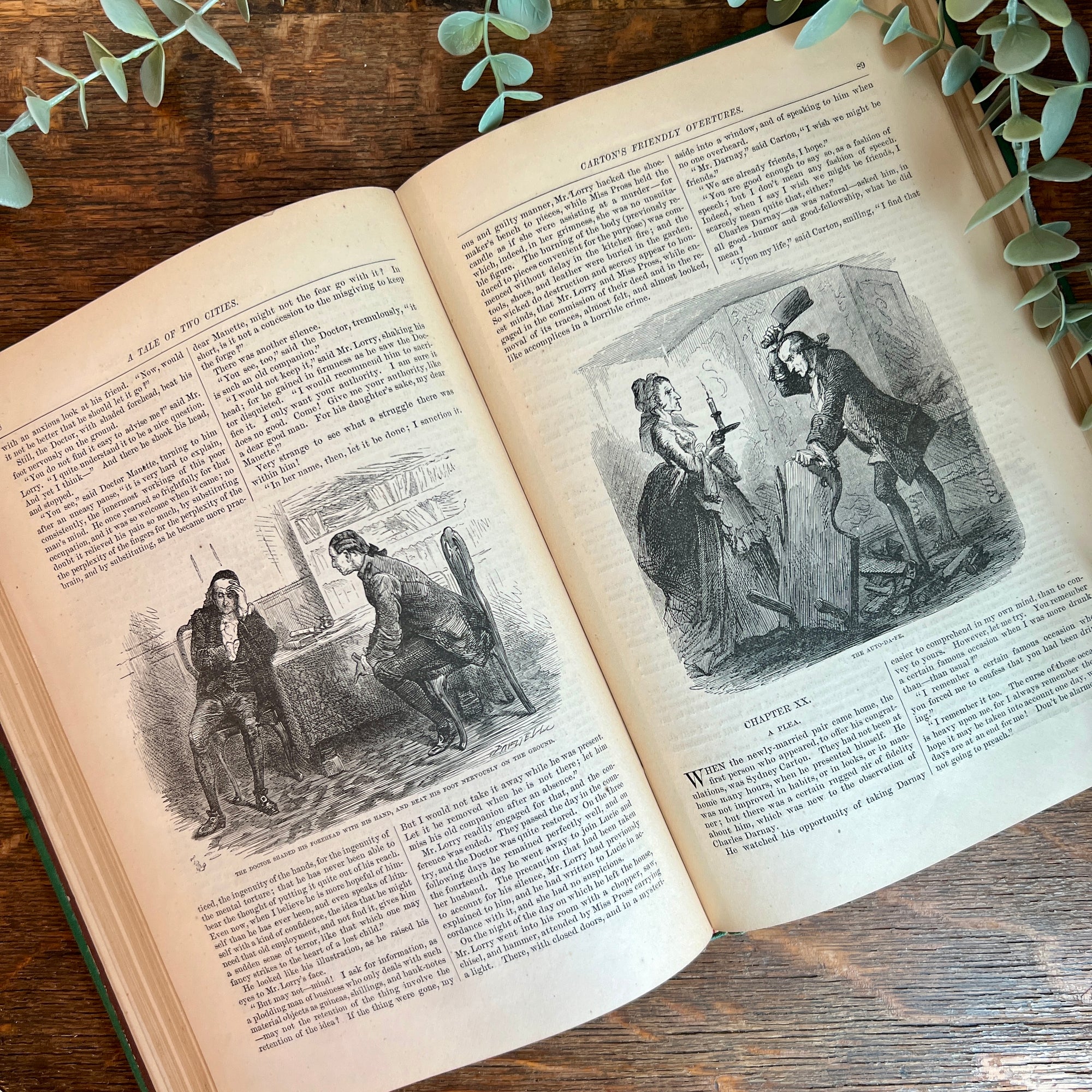 1875 Charles Dicken 'Tale of Two Cities' Household Edition