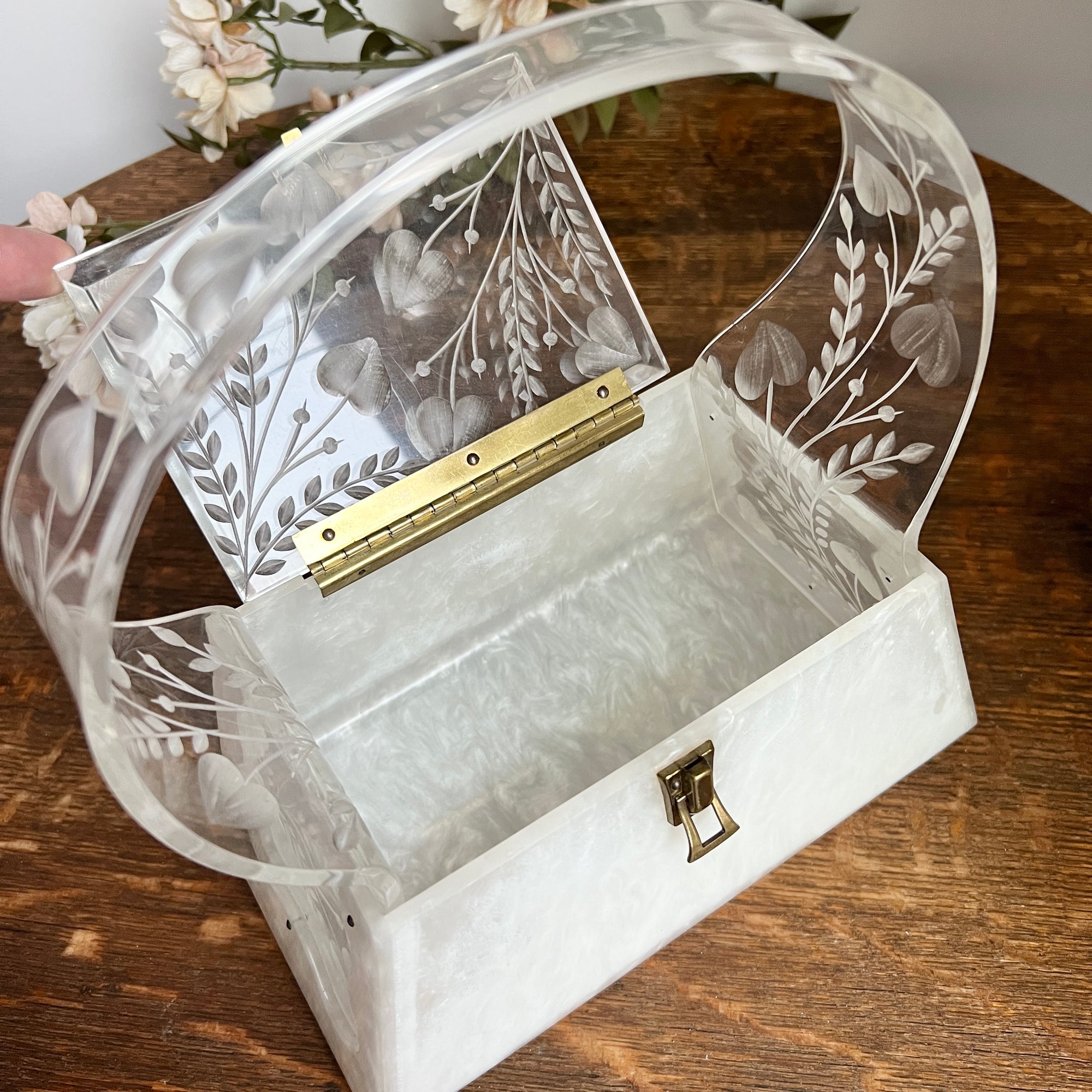 Vintage 1950s Lucite Handbag