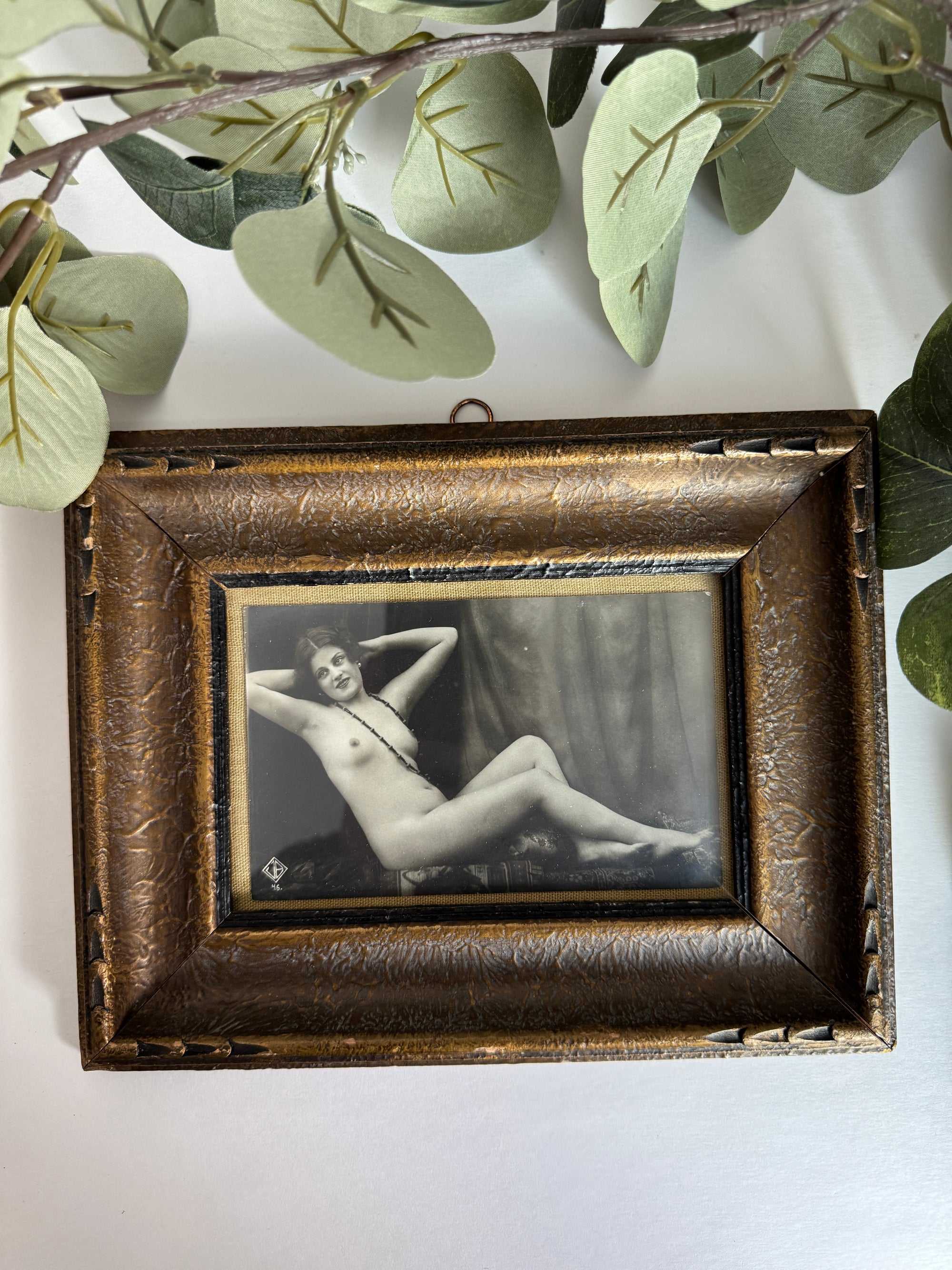 Ca 1920s J. Mandel Nude Photograph/Postcard