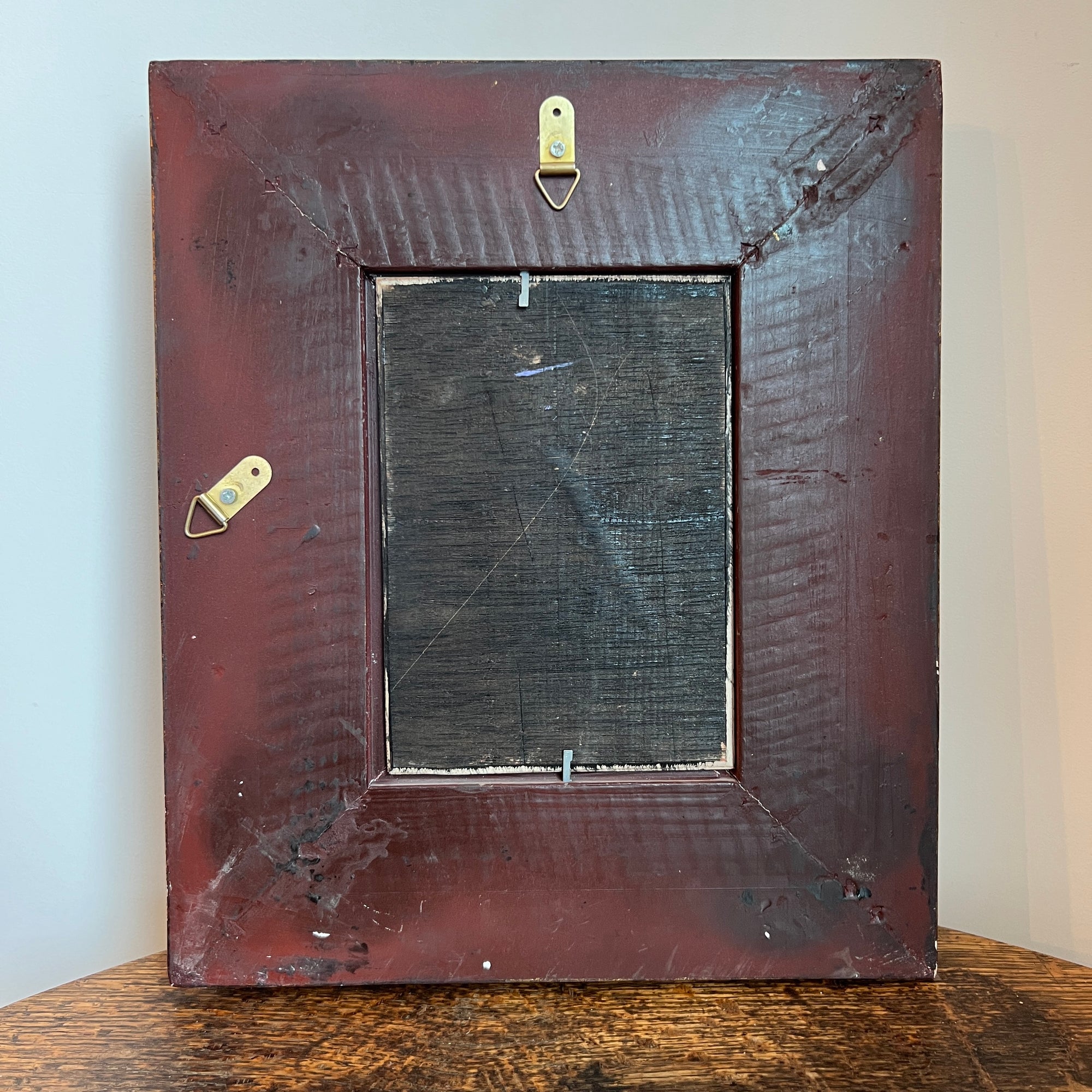 Oil on Wood Board ‘English Springer Spaniel’ in Ornate Frame