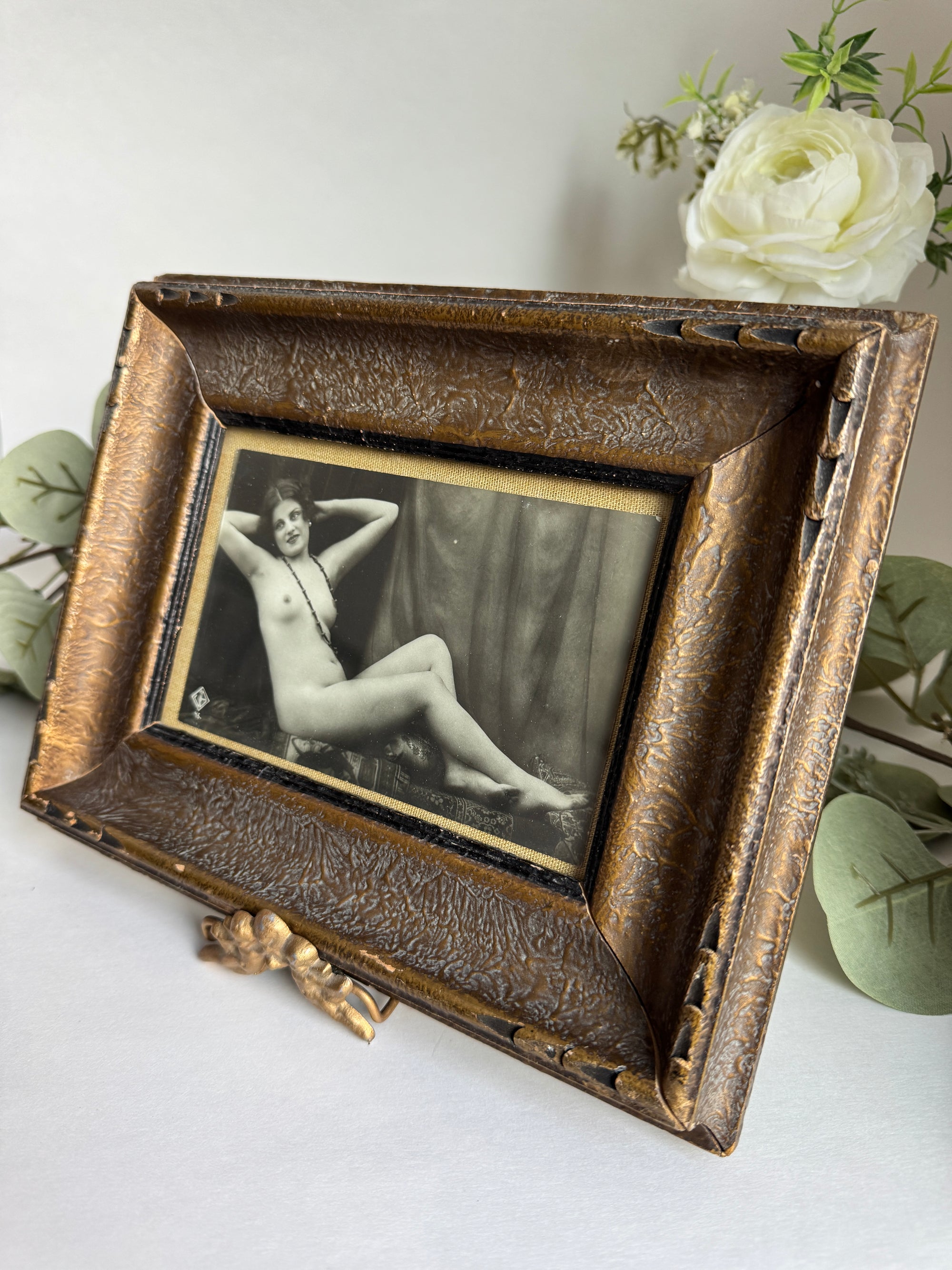 Ca 1920s J. Mandel Nude Photograph/Postcard