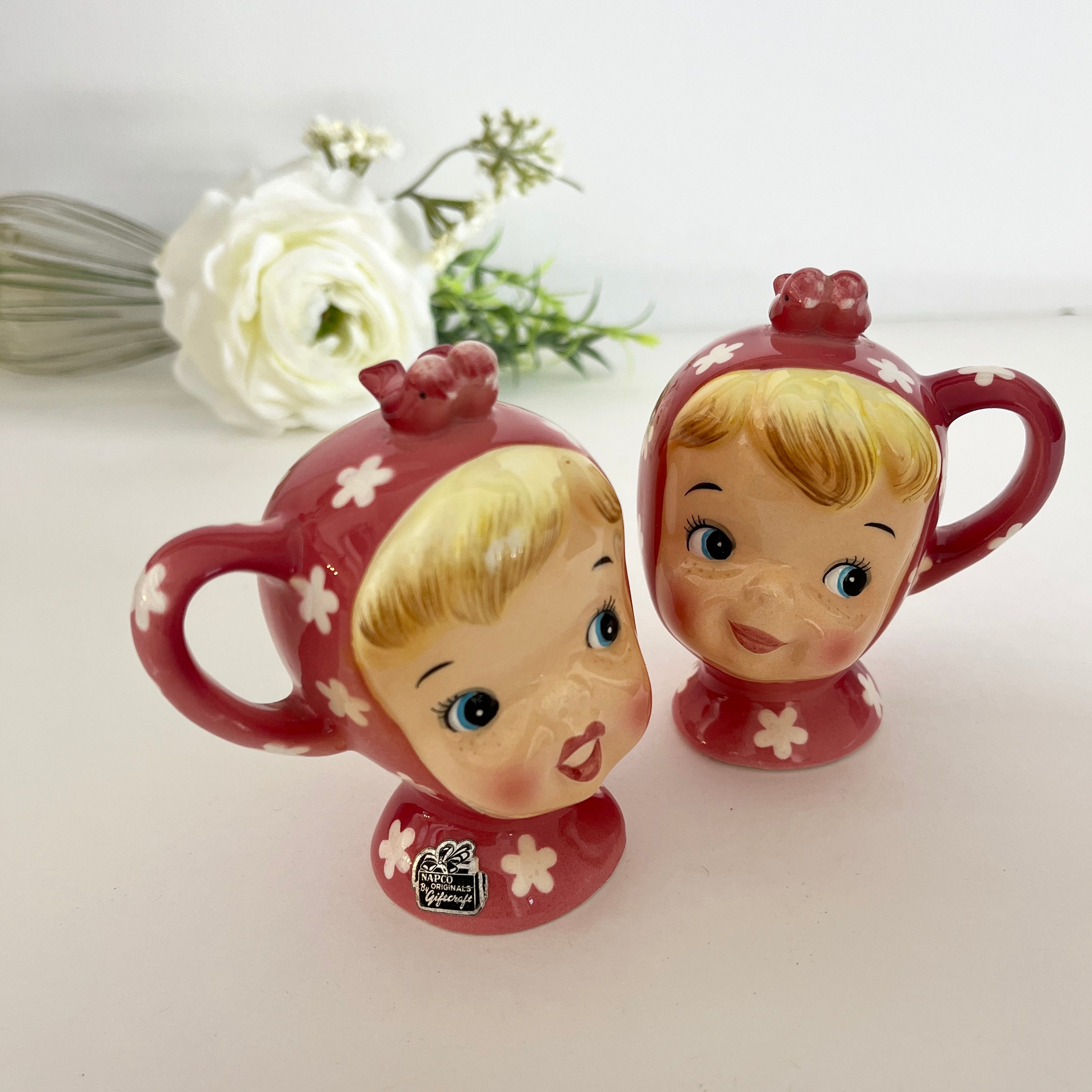 Napco Miss Cutie pie ナプコ　ミスキュートパイ　クリーマー Vintage Miss Cutie Pie Creamer Small Retro Napco Pixie Girl